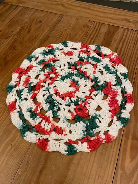 Handmade Crochet Christmas Doily