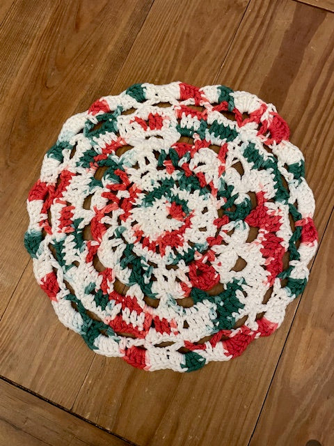 Handmade Crochet Christmas Doily